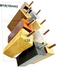 4x Blocco Legno Mobili Gambe