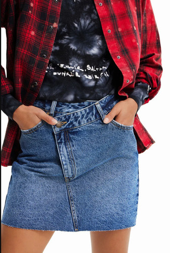 Gonna corta donna desigual - corta,
