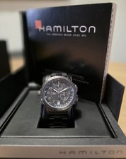 HAMILTON KHAKI PILOTS E.T.O/330ft H776720 CHRONOGRAPH QUARTZ MENS 43mm SWISS