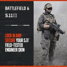 5.11 x Battlefield 6 skin per