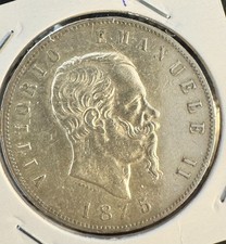 5 Lire 1875 M Regno d'Italia