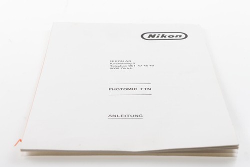 Nikon photomic ftn istruzioni - nikon,