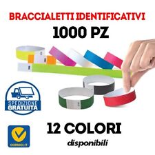 BRACCIALETTI TYVEK® IDENTIFICATIVI MONOUSO 1000 pz bracciali monouso accessi