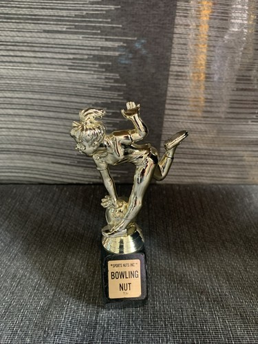 Trofeo bowling donna metallo