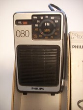 RADIOLINA POCKET RADIO PHILIPS MW FM MOD. 90AL080 CON CONFEZIONE ORIGINALE