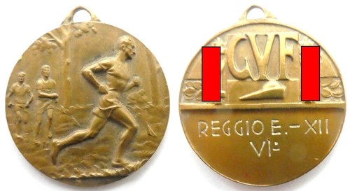 Medaglia bronzo guf reggio - medaglia,