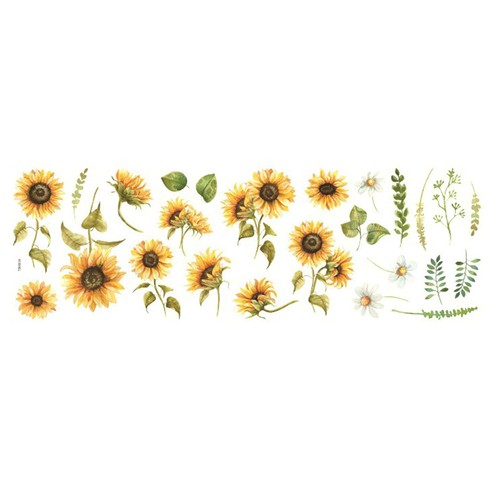 Sheets girasole adesivo muro - 2,