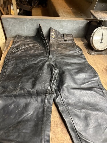 Pantaloni pelle moto - , vintage