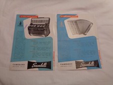 SCANDALLI CAMERANO ANCONA  DEPLIANT FISARMONICHE PUBBLICITARI EPOCA