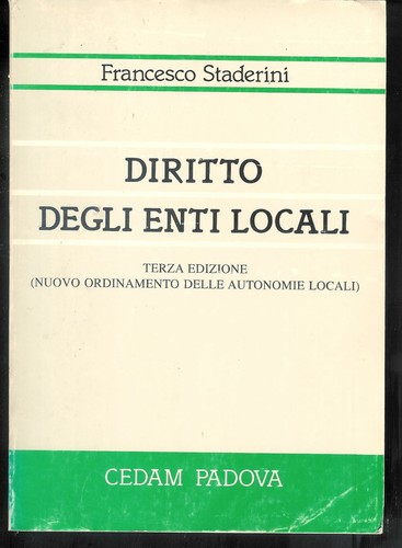 Diritto degli enti locali - ,