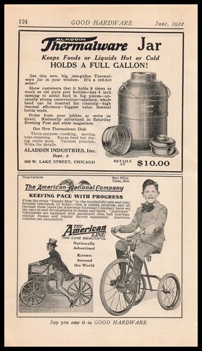 Pubblicità 1922 american - 1922,