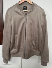 Zara Faux Suede Bomber Jacket