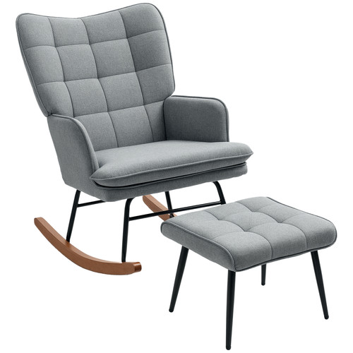 Homcom sedia dondolo - dondolo, con