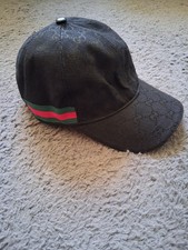 Cappellino Gucci in tela nero