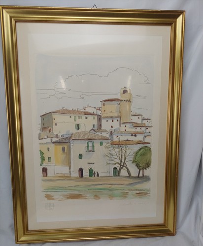 Aldo riso incisione colorata - incisione,