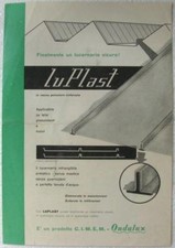 Opuscolo/Depliant lucernari LuPlast, Ondulux, anni '50