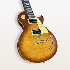 Nuovissima chitarra elettrica LP gold DD Chibson flamed acero ponte fisso 6 corde