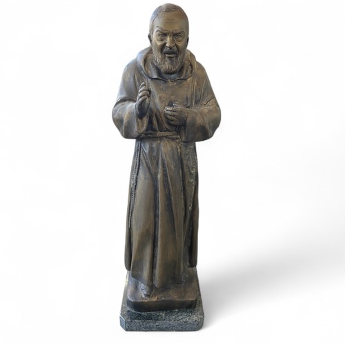 Padre pio statua bronzo - padre,