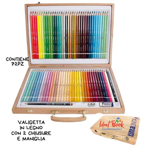 Valigetta legno colori a - in,