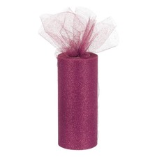 6" Nastro Tulle Glitterato