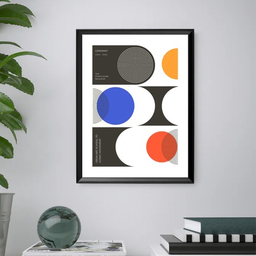 Stampa bauhaus astratto - stampa,