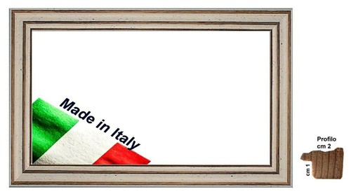 Cornice bianca effetto