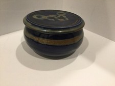 Piatto Burro Crock Blu Marrone