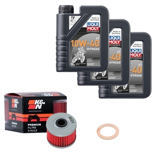Kit filtro olio 10w 40 - k&n, 10w-40