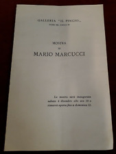 INVITO MOSTRA MARIO MARCUCCI - GALLERIA IL PINCIO ROMA 1954 - ALBERTO MORAVIA