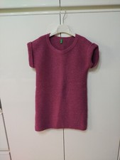 Vestito Abito Bambina Benetton Fucsia Inverno 10/11