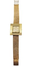 OROLOGIO DA POLSO DONNA VINTAGE CORUM ORO 18KT CARICA MANUALE UNICO QUADRATO