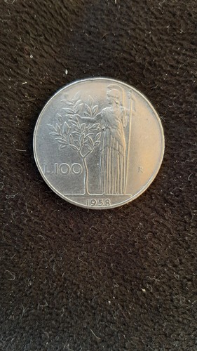 Moneta rara 100 lire - moneta, 1958
