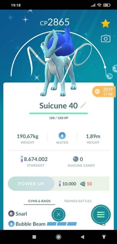 Shiny suicune levei - shiny,