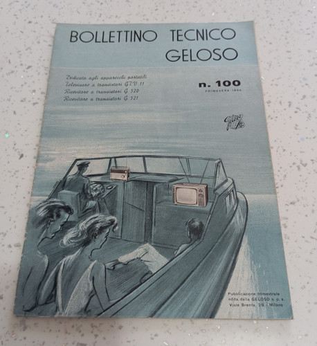 Bollettino tecnico geloso - geloso, n