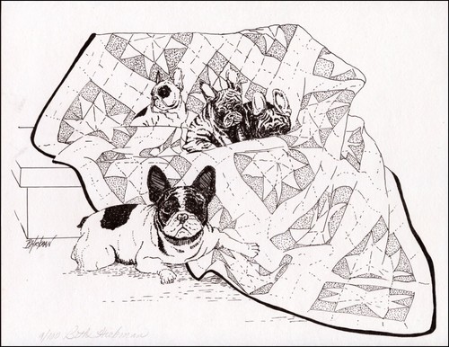 French bulldog dog fine art - dog,