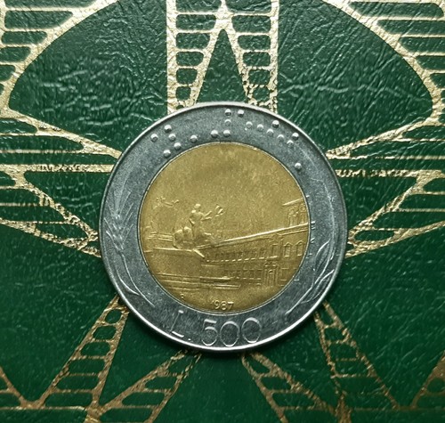 500 lire 1987 firma - ($),