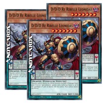 D/D/D RE RIBELLE LEONIDAS 3x (D/D/D Rebel King Leonidas) Comune MP23 IT277 • 1Ed