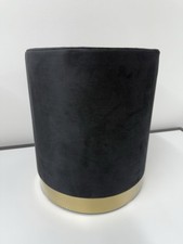 Pouf Velluto Nero  Sgabello