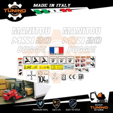 Kit Adesivi Mezzi da Lavoro Manitou Carrello Elevatore MSI20 Buggie serie 2-E3
