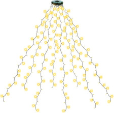 Luci Albero Di Natale 280LED 2M 8 Fili 8 Modalità IP65 Timer Mantello Luci Natal