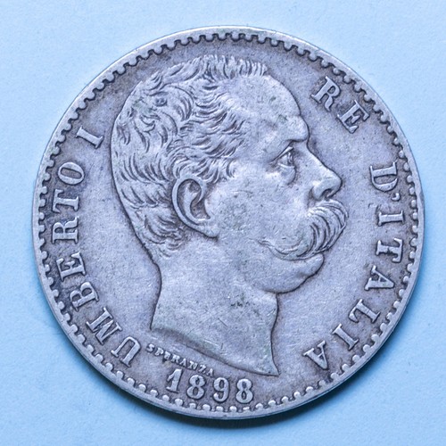 Umberto lire 1898 raro bel - umberto,
