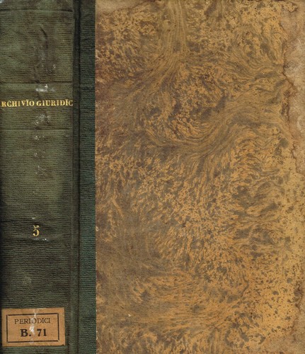 Archivio giuridico volume v - giuridico.,