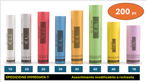 Kit 200 rotolini blister tubi - blister,