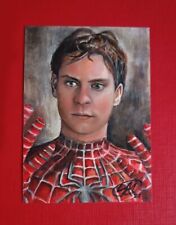 Spider Man psc Tobey Maguire carta schizzo personale disegnata a mano di sara manzoni
