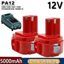 Batteria 12 V 5000 mAh Ni-MH per Makita PA12 1222 1233 1220 1234 1235 192598-2 6223D