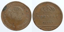 pci0051) REgno delle due Sicilie Napoli Ferdinando I Tornesi 10 del 1819