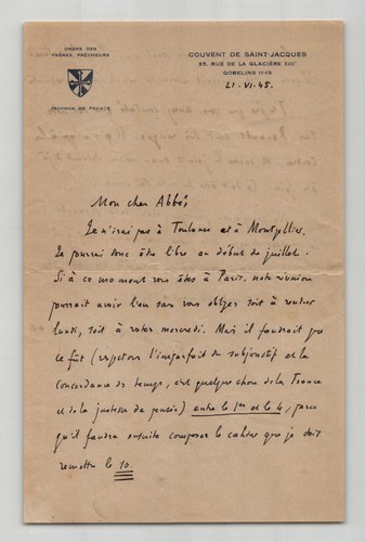 Pie raymond régamey lettre - régamey,