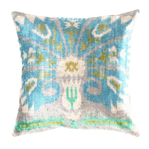 Cuscino ikat turco blu - turco,