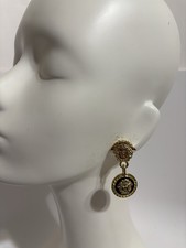 Vtg gianni versace gold black - vtg,