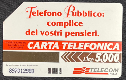 Carta telefonica telefono - telefonica,